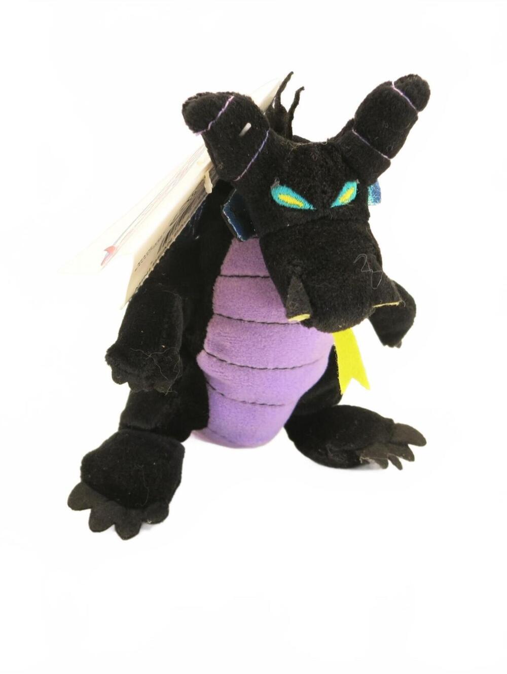 Vintage Disney Store Dragon Villain Sleeping Beauty Stuffed Toy 7"